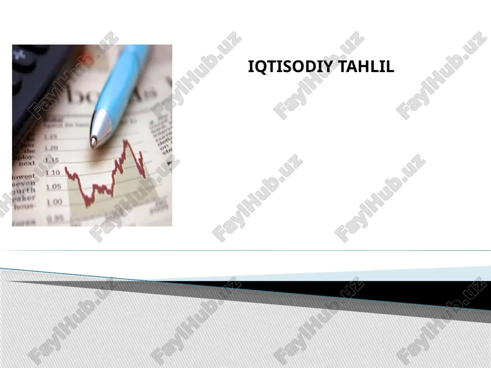 iqtisodiy tahlil — PPTX