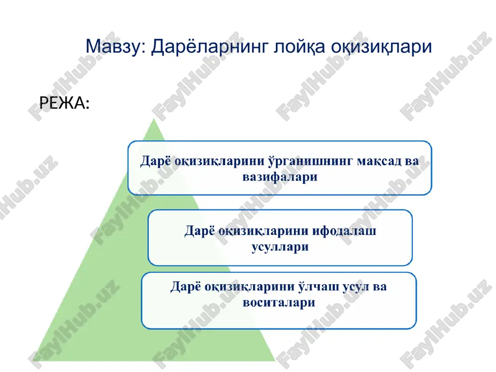 daryolarning loyqa oqiziqlari — PPT