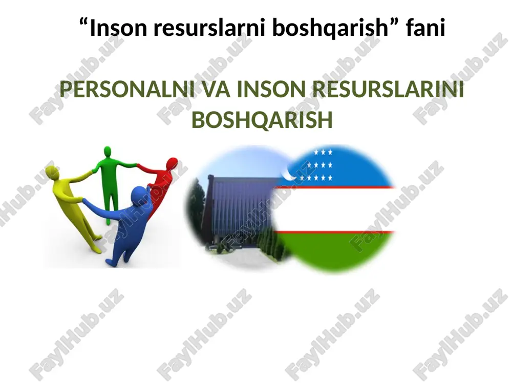 inson resurslarini boshqarish (hrm) — PPTX