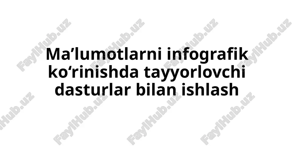 infografik dasturlar — PPTX