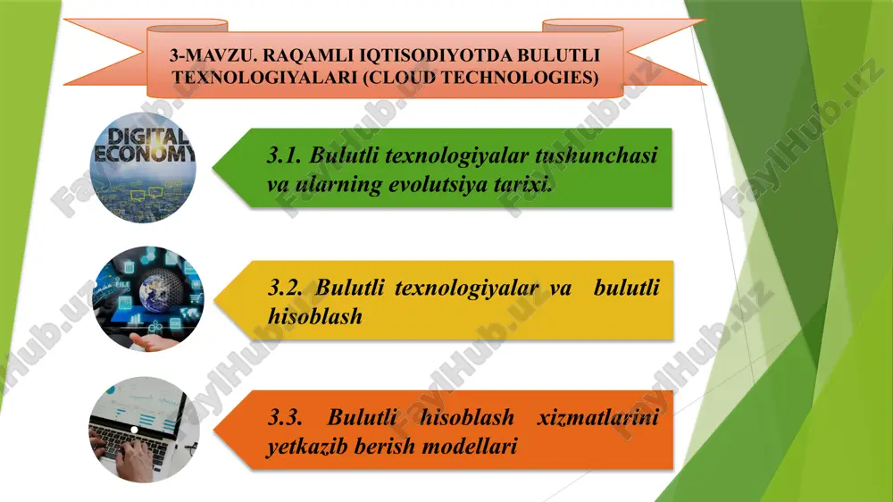 bulutli texnologiyalar (cloud technologies) — PPTX