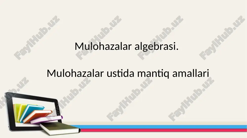 mulohazalar algebra si — PPTX