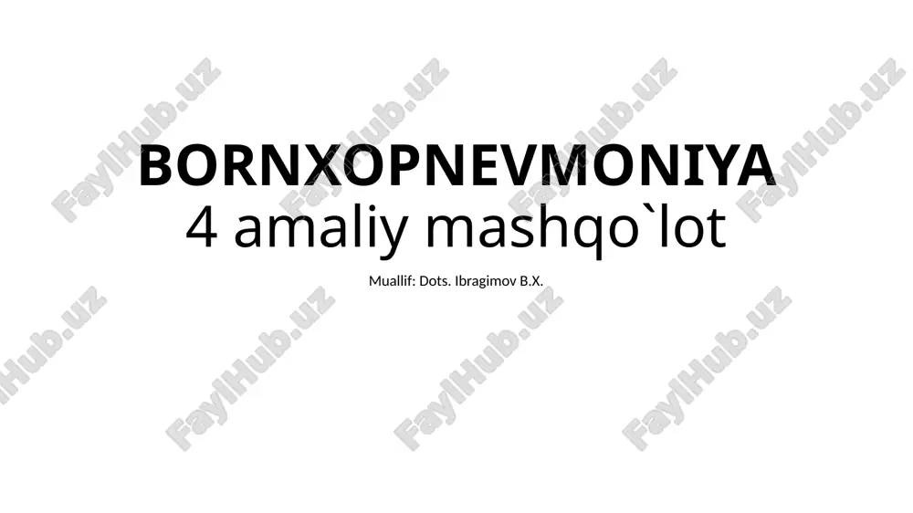 bornxopnevmoniya — PPTX