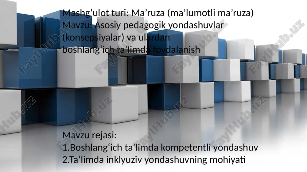 pedagogik konseptsiyalar — PPTX