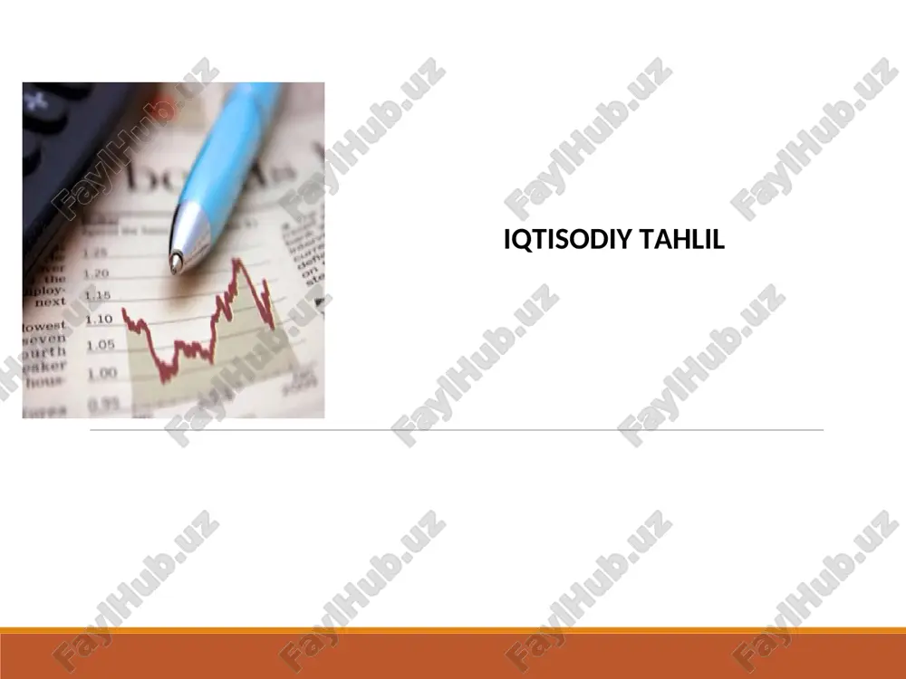 iqtisodiy tahlil va audit — PPT