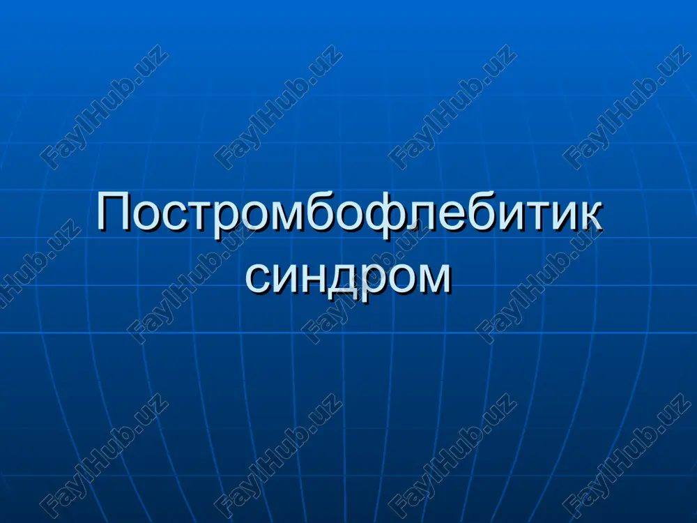 postromboflebitik sindrom — PPT