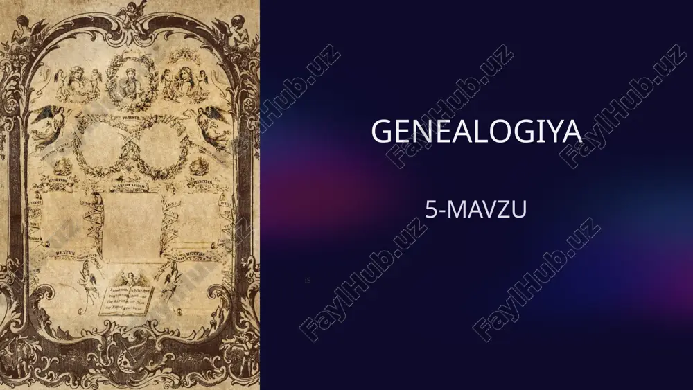 genealogiya — PPTX