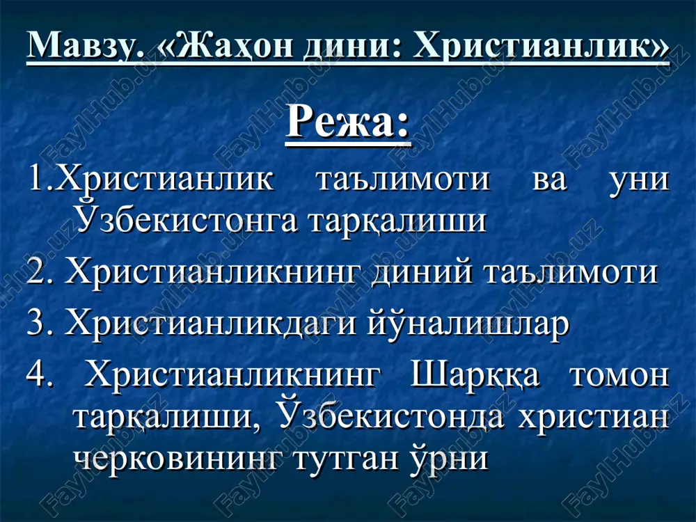 xristianlik — PPT