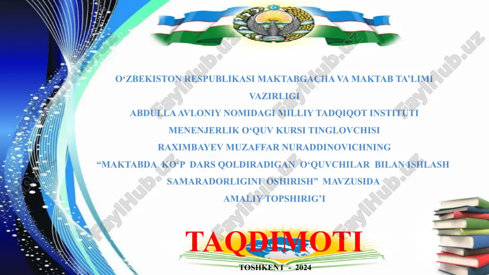 menenjerlik o‘quv kursi tanlovchisi — PPTX