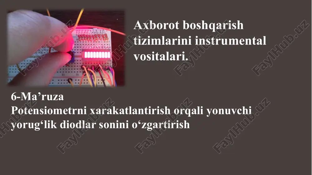 yo'riq dasturi — PPTX