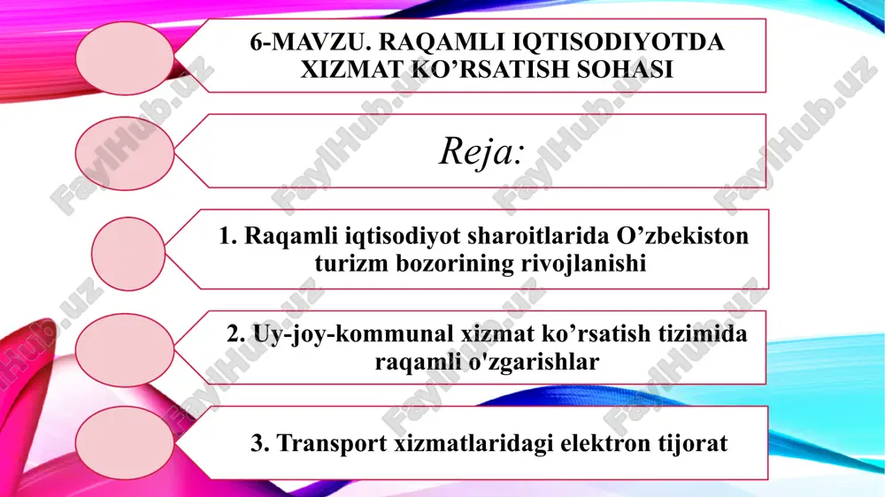 o‘zbekiston turizm bozori rivojlanishi — PPTX