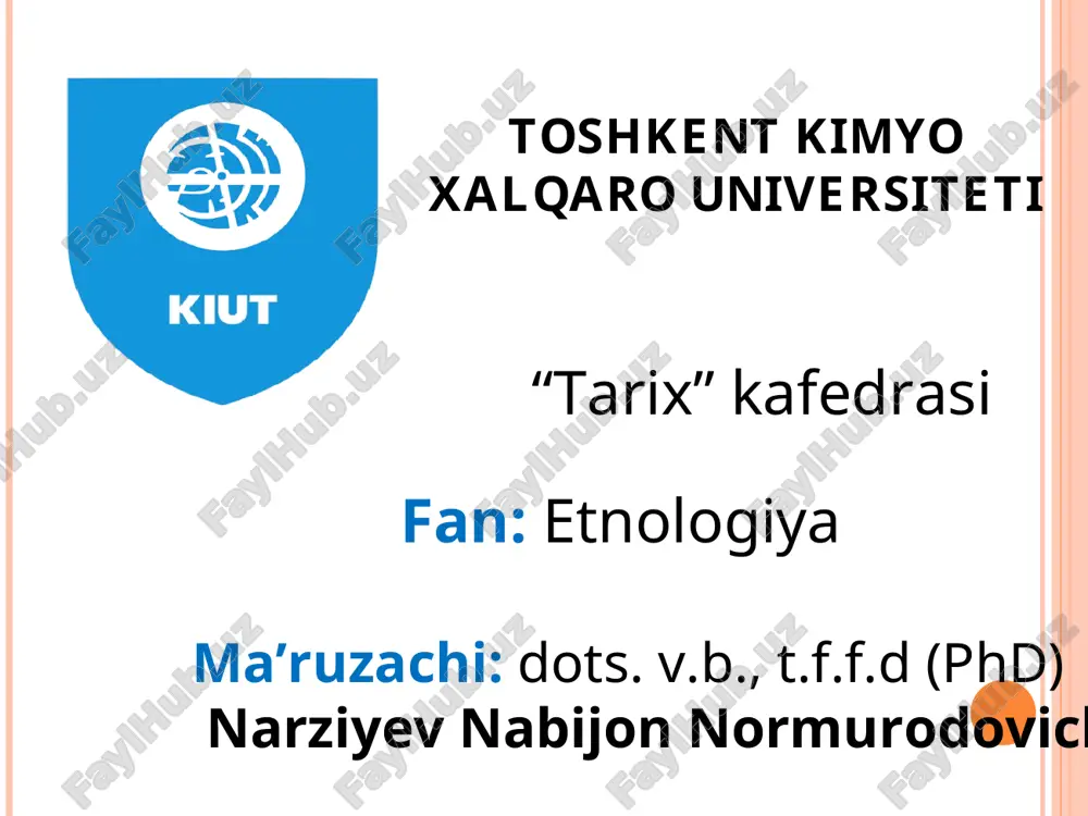 geografik xalqlar klassifikatsiyasi — PPT