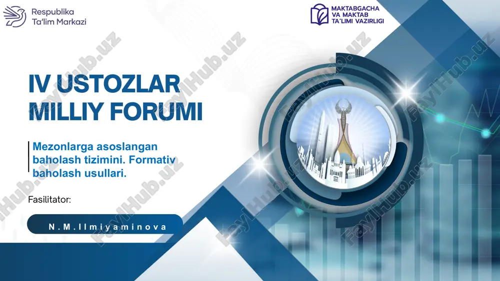 mezonlarga asoslangan baholash tizimini. formativ baholash usullari. — PPTX