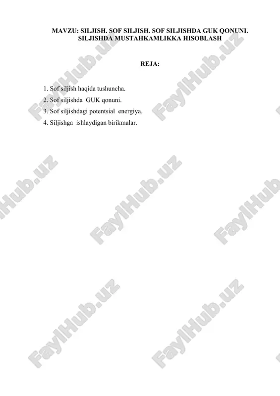 siljish muammolari — DOCX