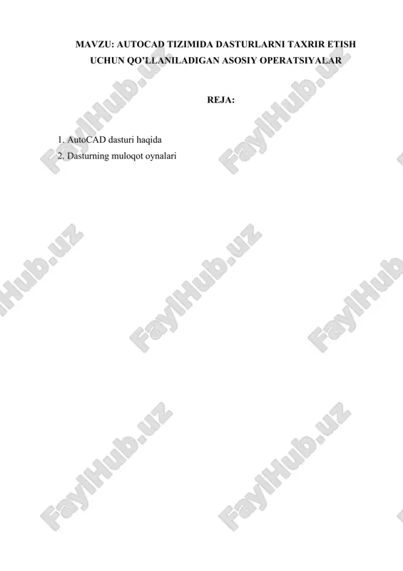 autocad — DOCX