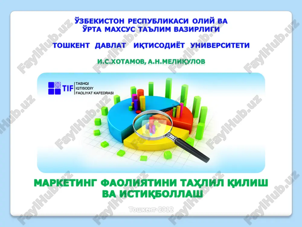 bozor kon'yunkturasi tuzilishi — PPTX