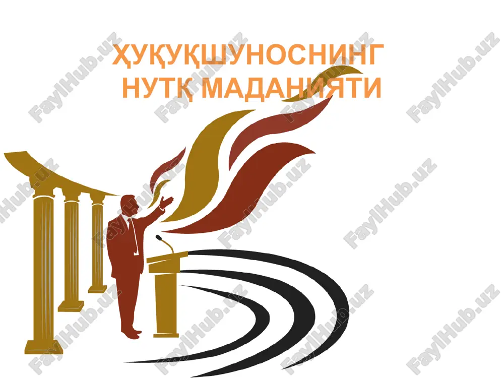 huquqshunoslikning nutq madaniyati — PPTX
