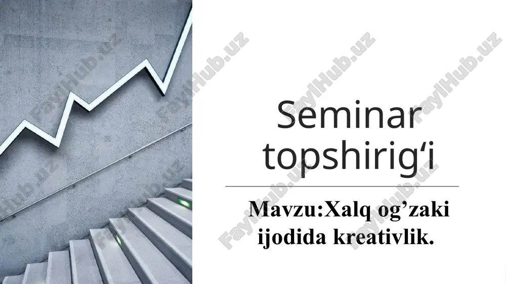 seminartopshirig‘i — PPTX