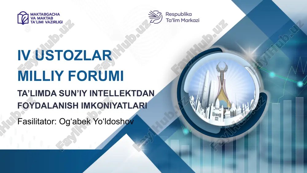 ta’limda sun’iy intellektdan foydalanish imkoniyatlari — PPTX