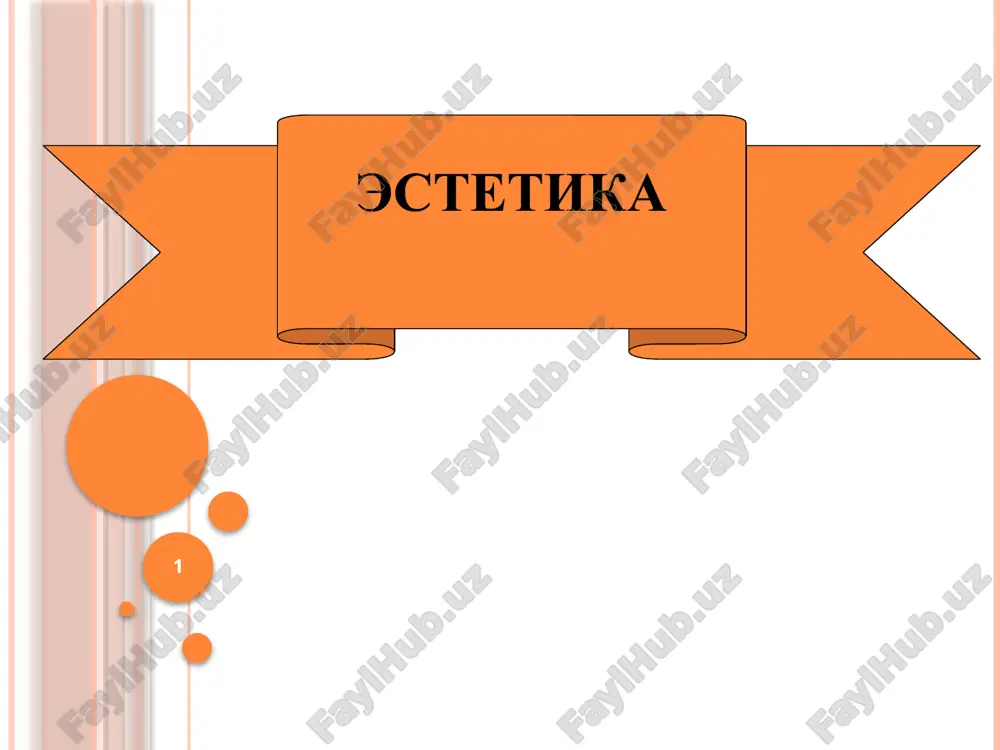 estetika — PPTX