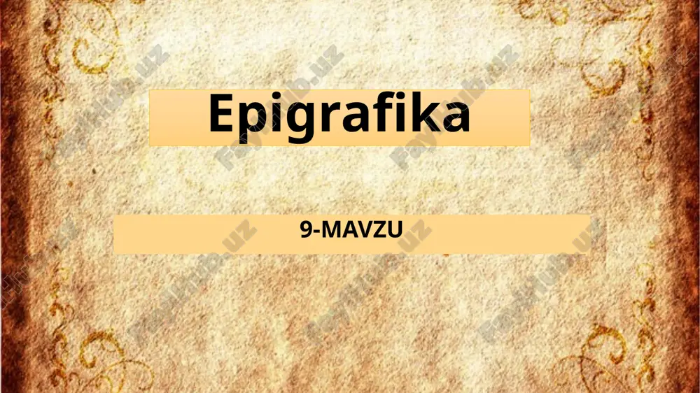 epigrafika — PPTX