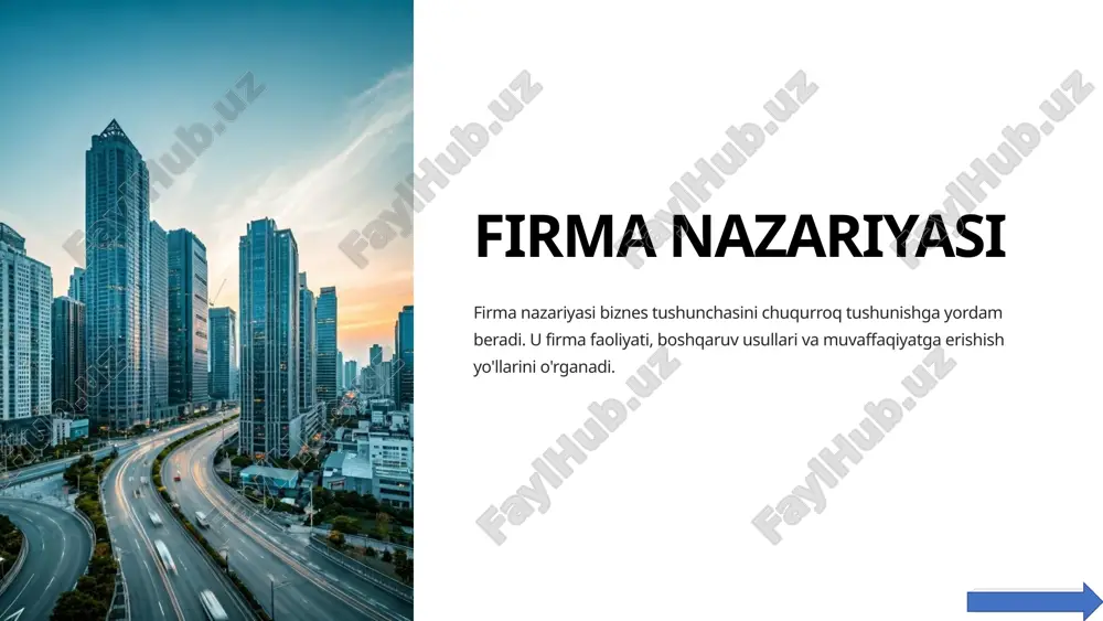 firma nazariyasi — PPTX