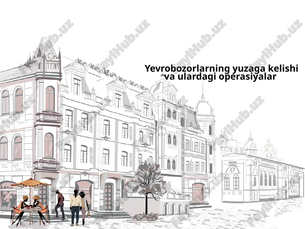 yevrobozorlar va ularga xos xususiyatlar — PPTX