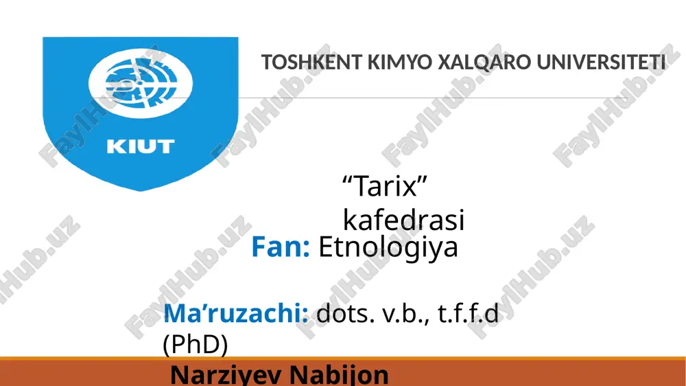 etnologiya darslik — PPTX