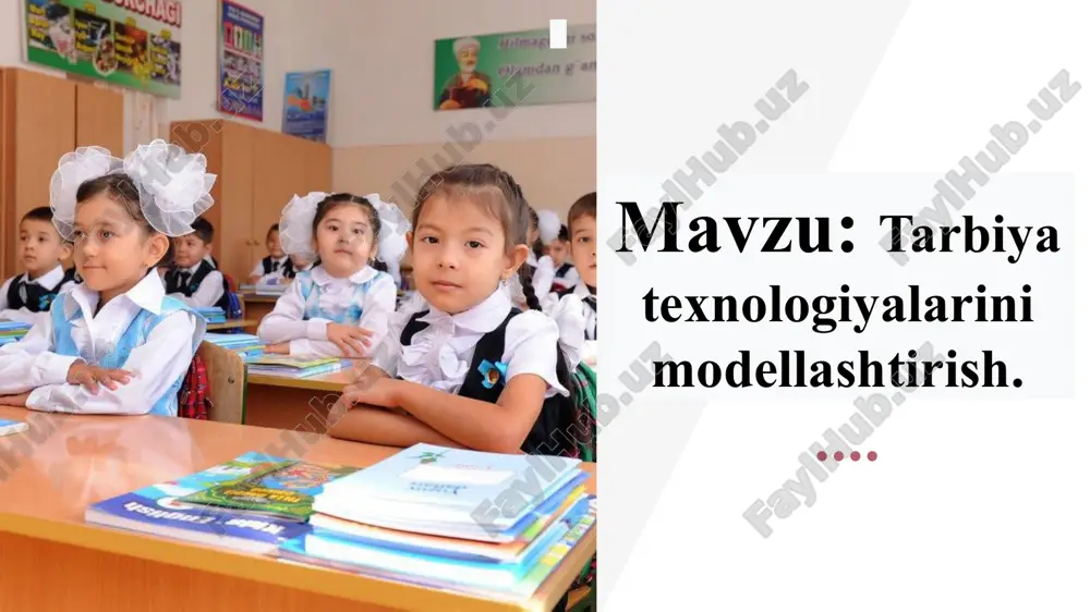 tarbiyatexnologiyalarini modellashtirish — PPTX