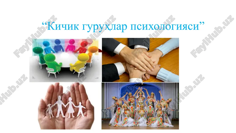 kichik guruhlar psixologiyasi — PPTX