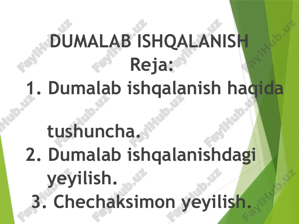dumalab ishqalanish — PPTX