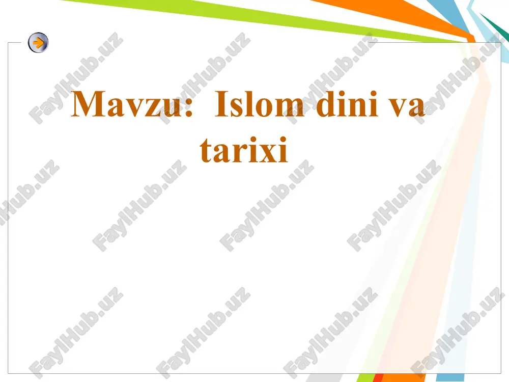 islom dini va tarixi — PPT