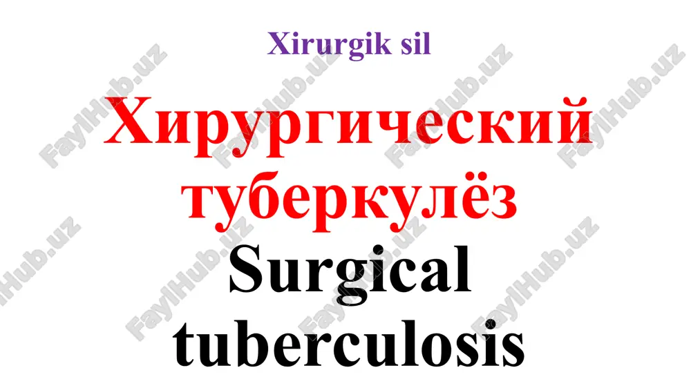 xirurgik sil — PPTX