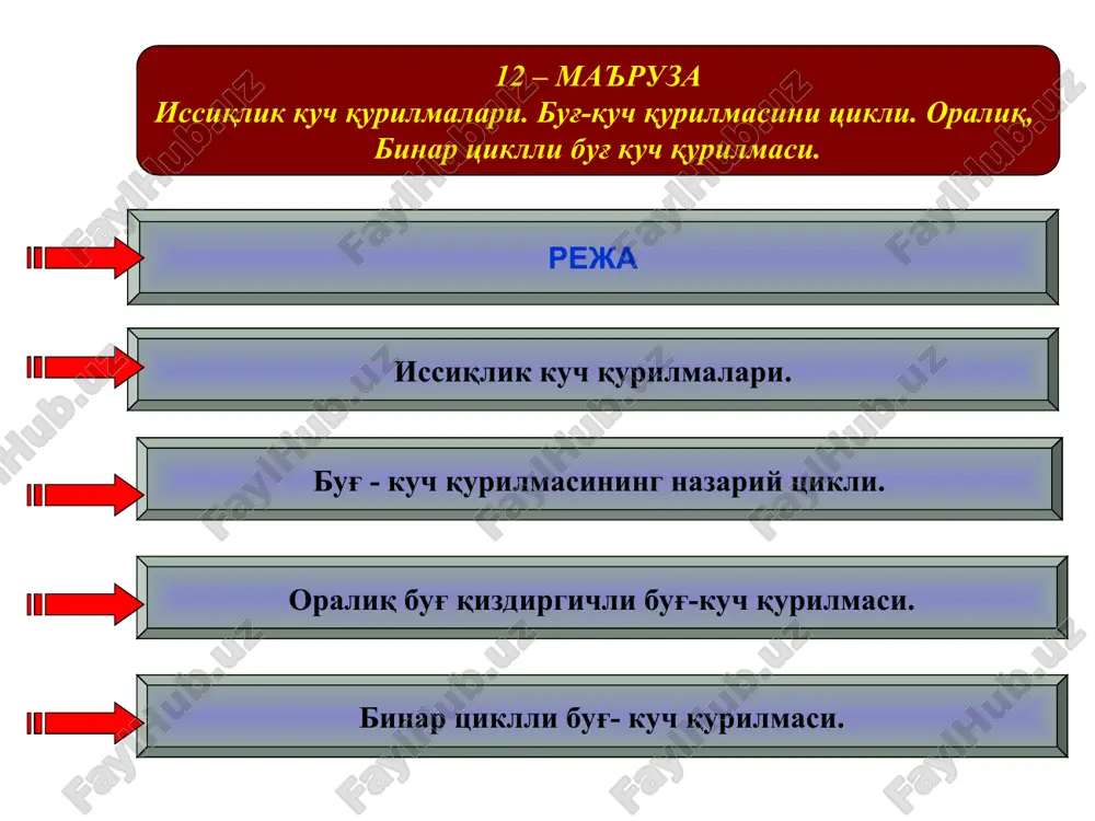 issoqlik kuch quyilmalari — PPT