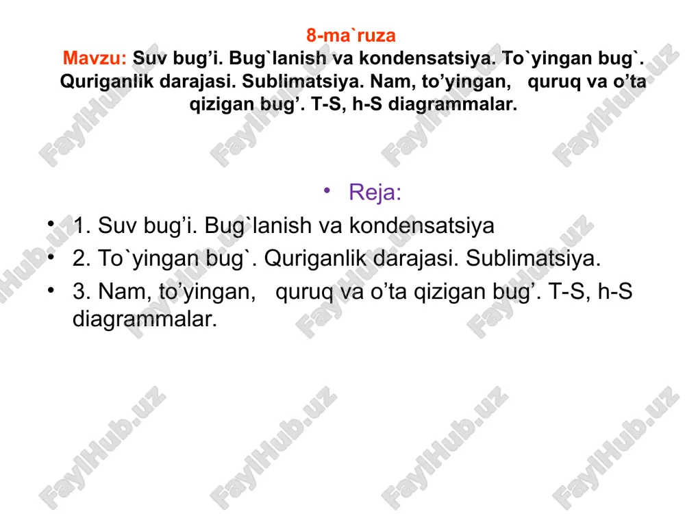 suv bug'i — PPT