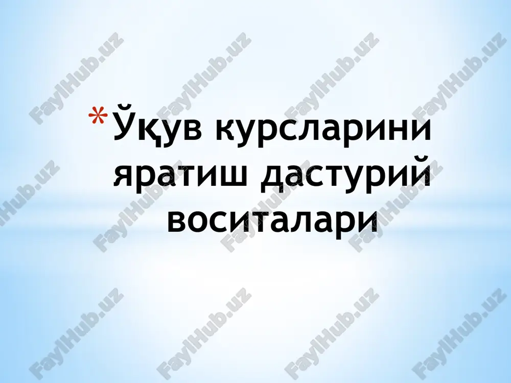 autoplay dasturi — PPTX