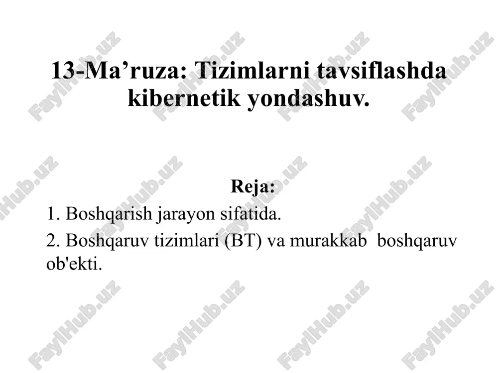 kibernetika tarixi — PPTX