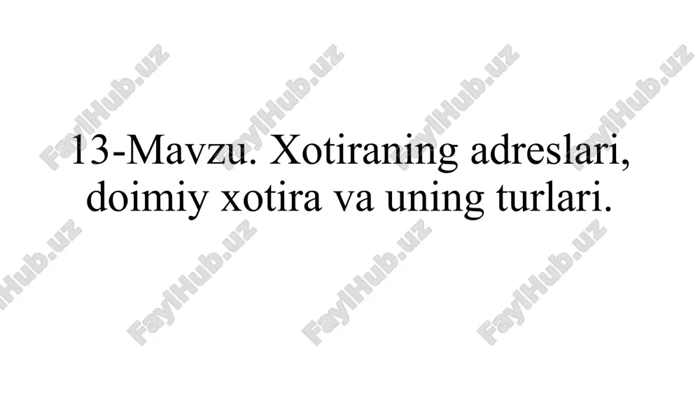 xotira — PPTX