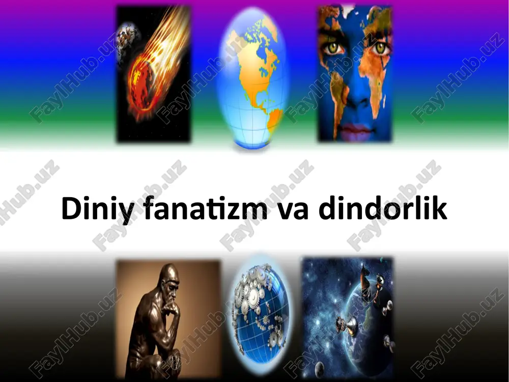 diniy fanatizm va dorlik — PPTX