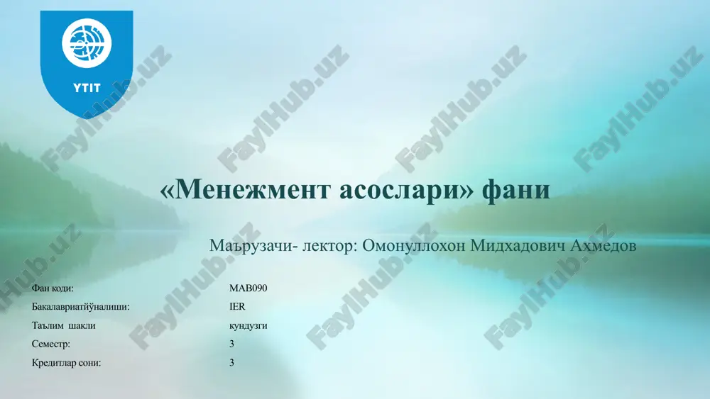 menejmentasoslari — PPTX
