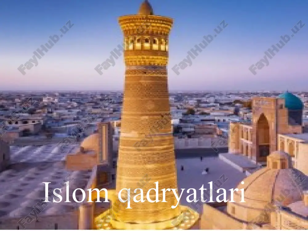 islomqadryatlari — PPTX
