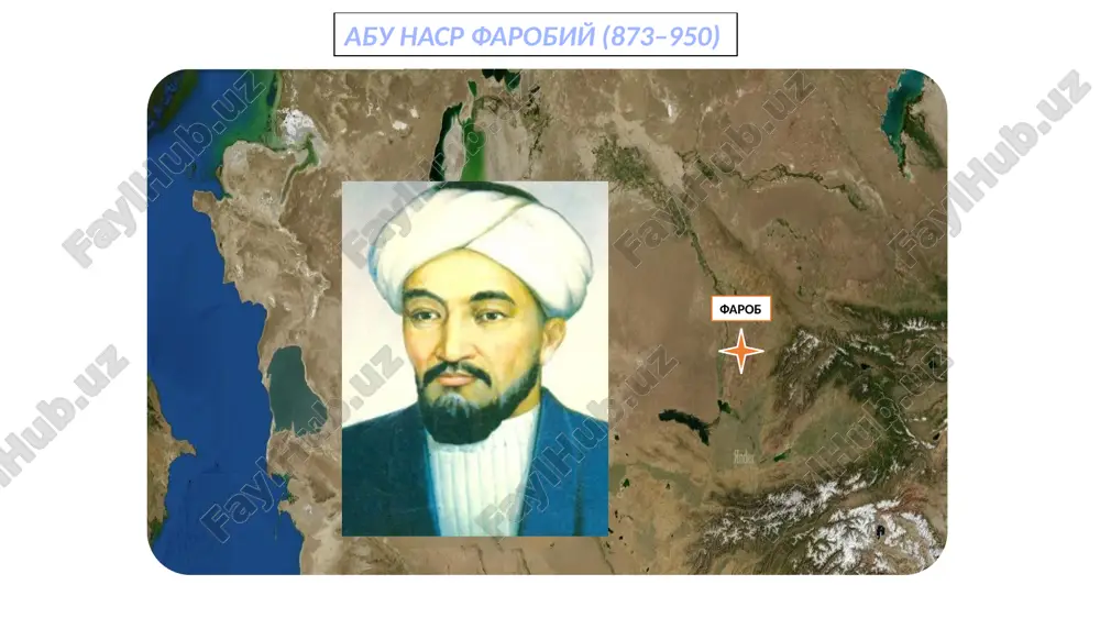 abu nasr farobiy asarlar to'plami — PPTX