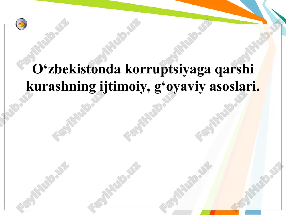 korruptsiya va uning oqibatlari — PPT