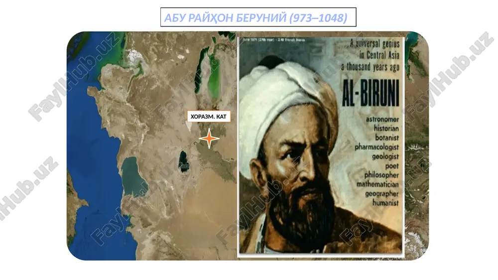 abu rayhon beruniy — PPTX