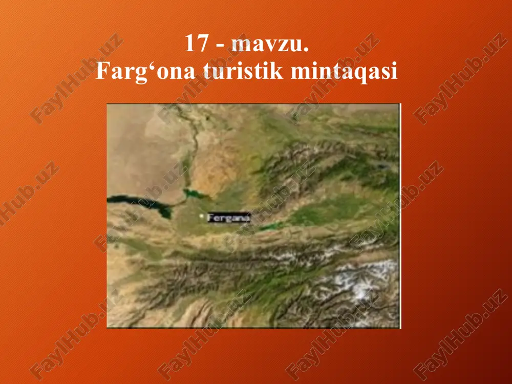 farg‘ona turistik mintaqasi — PPTX