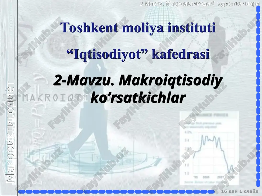 makroiqtisodiy ko'rsatkichlarning tahlili — PPT