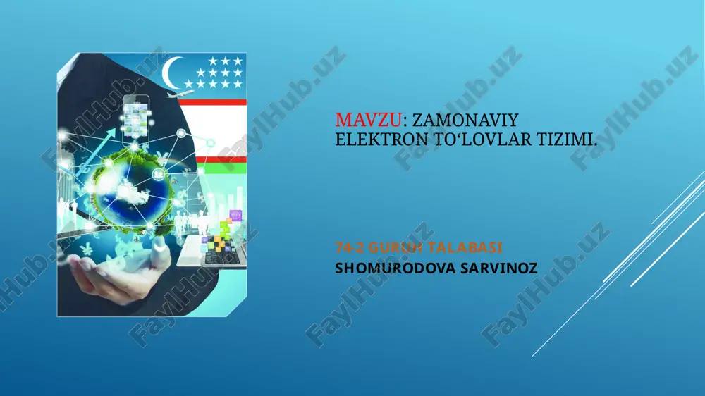 elektron to'lov tizimlari — PPTX