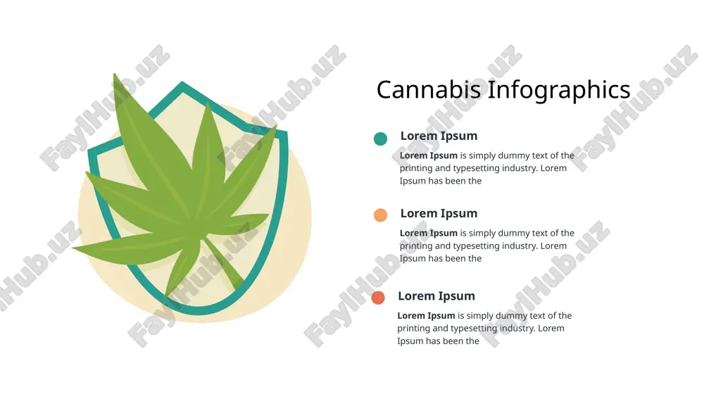 cannabis infographics — PPTX