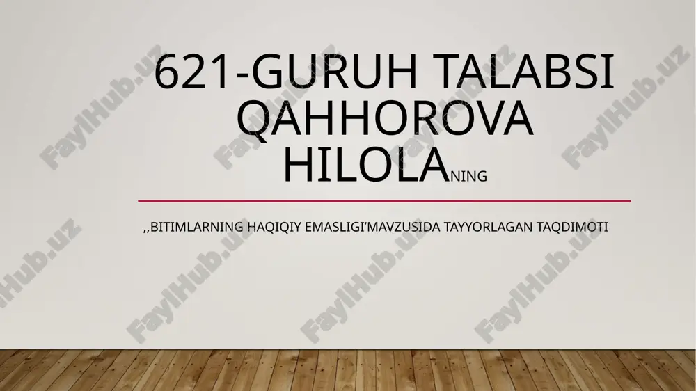 bitimlar va fuqarolik huquqlari — PPTX