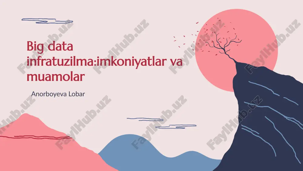 big data infratuzilma: imkoniyatlar va muamolar — PPTX